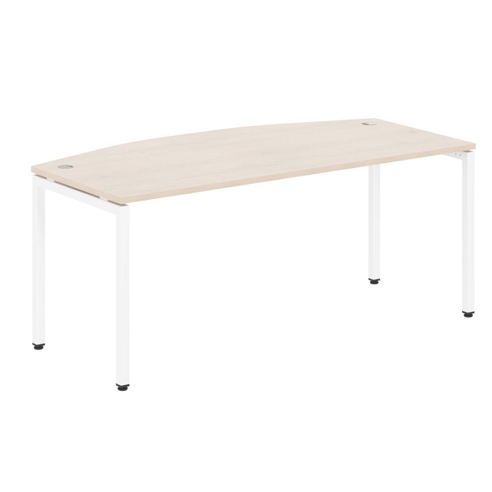 Стол руководителя XSET 189 Бук Тиара/Белый 1800х914х750 XTEN-S