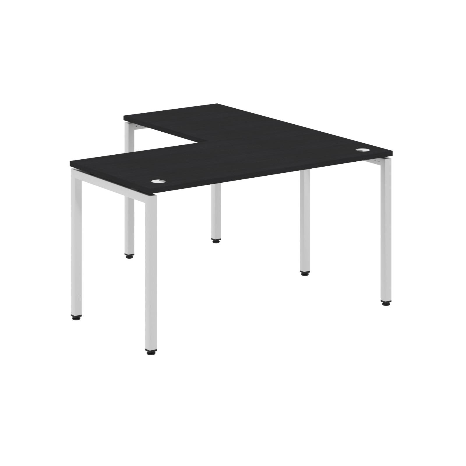 Стол угловой XSCT 1415 Дуб Юкон/Алюминий 1400х1500х750 XTEN-S