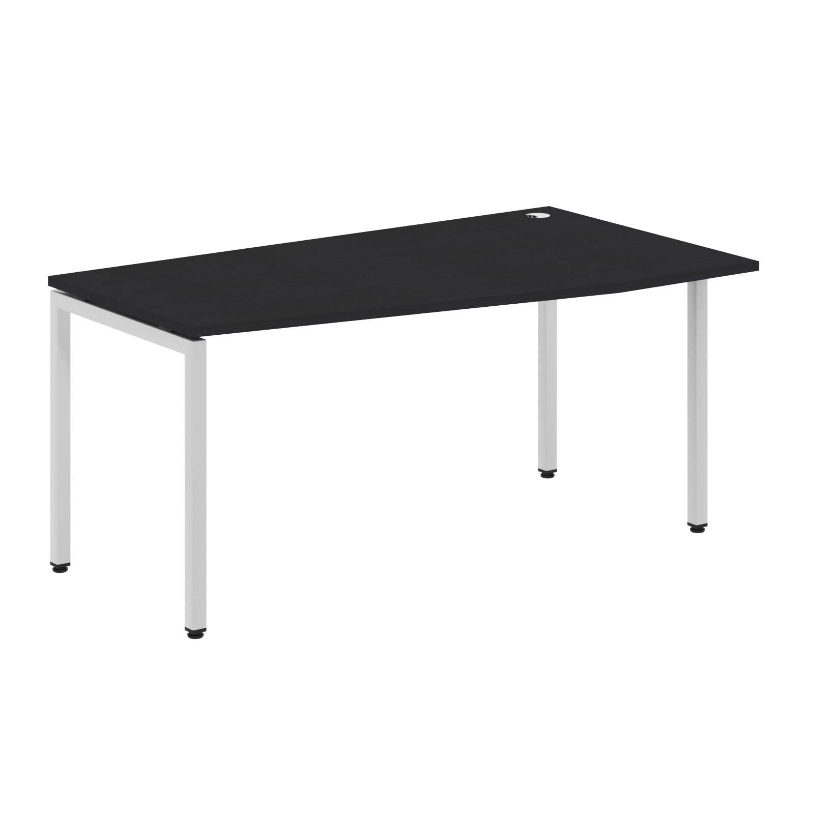 Стол эргономичный XSCT 169(R) Дуб Юкон/Алюминий 1600х700/900х750 XTEN-S