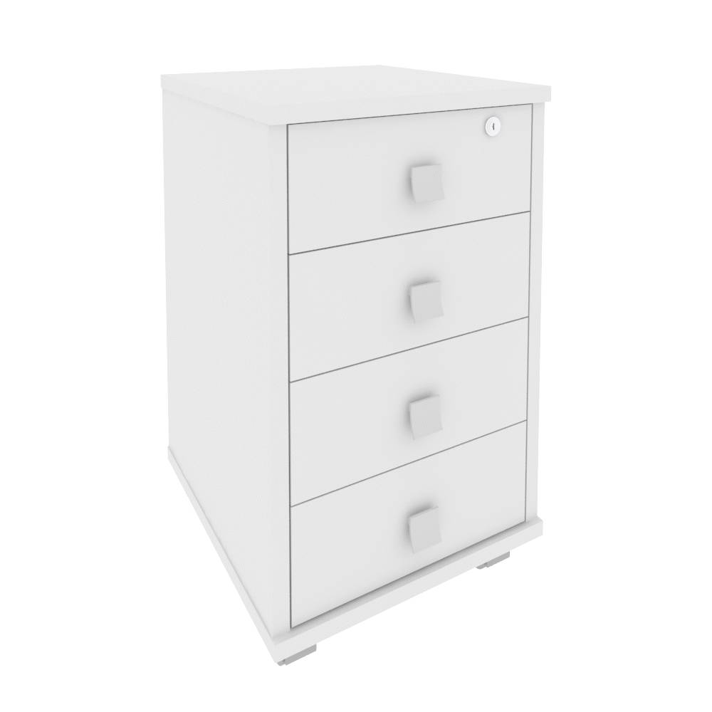 Style Тумба подкатная 4 ящ. с фолдингом Л.ТМ-4F Белый 420*450*714