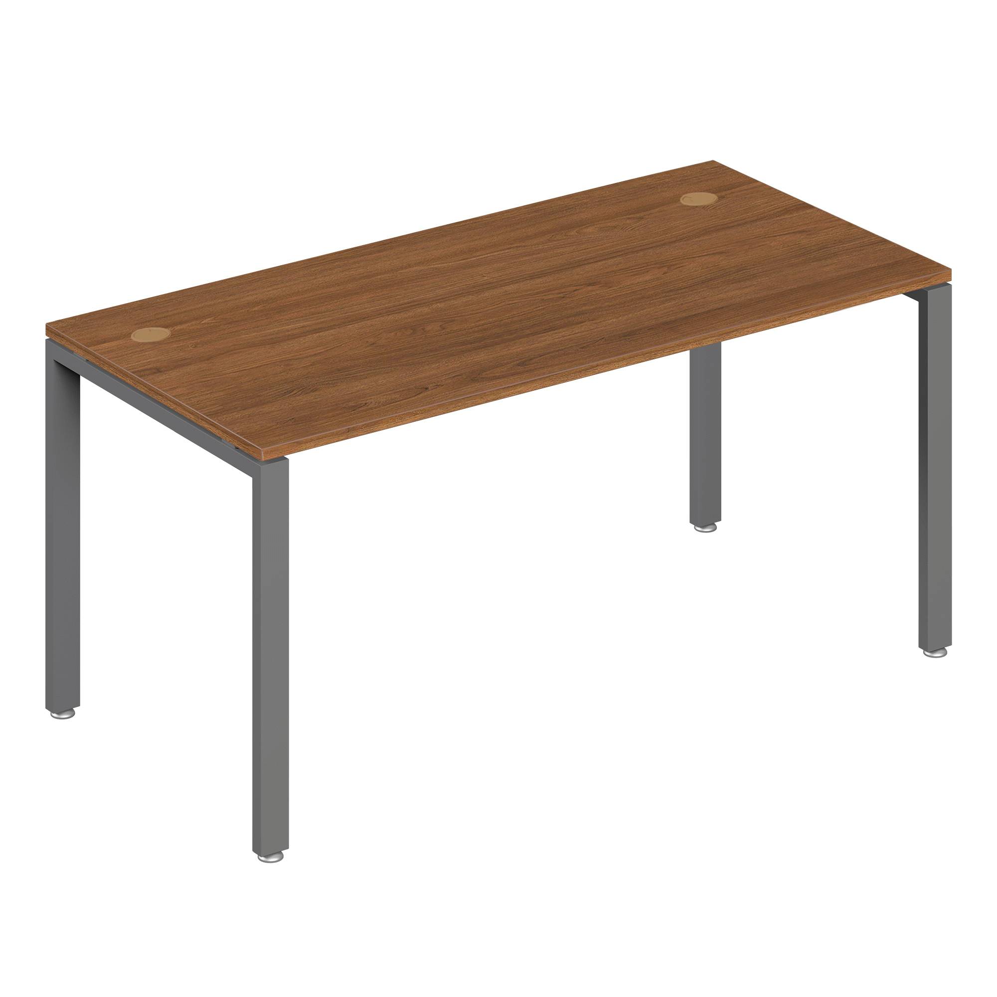 Стол письменный на металлоопорах Trend Metal орех экко 160x60x75