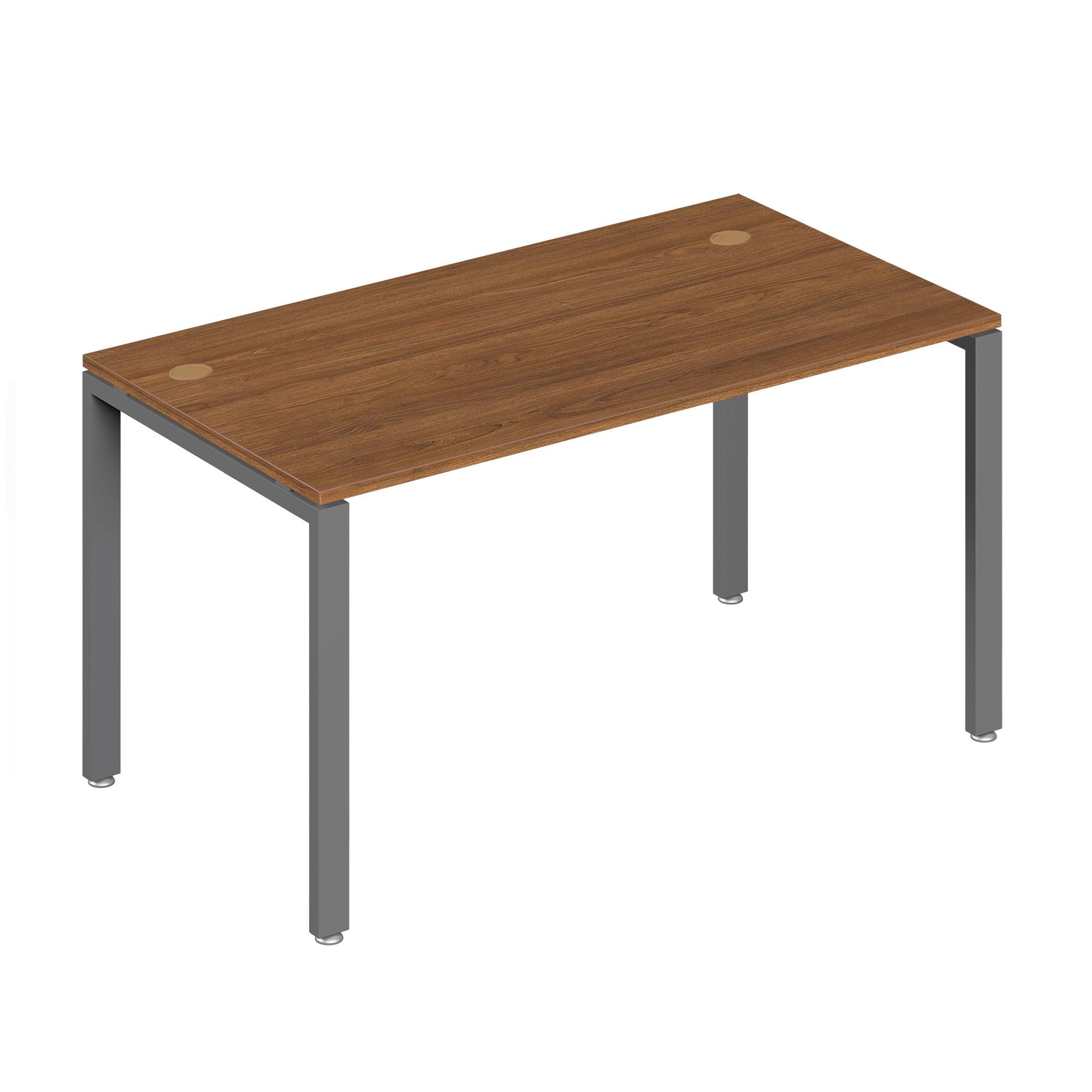 Стол письменный на металлоопорах Trend Metal орех экко 140x60x75