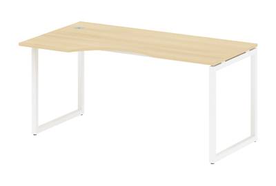 Письменный стол криволинейный левый на О-образном м/к Metal system quattro 40x40 40БО.СА-1 Л
