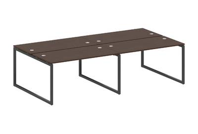 Бенч-стол на 4 раб.места на О-образном м/к Metal system quattro 40x40 40БО.СМ-4.3