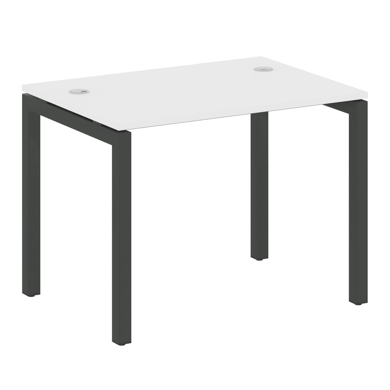 Metal System Quattro Стол письменный на П-образном м/к 50БП.СП-1 Белый/Металл Антрацит 1000*720*750